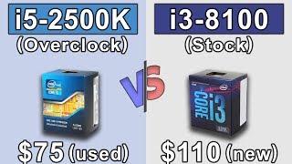 i5 2500K (4.4GHz) OC vs i3 8100 (3.6GHz) Stock | GTX 980 Ti OC | New Games Benchmarks