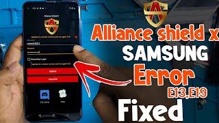 All Samsung FRP Bypass Android 11/12 || Alliance X Shield Error E13,E19,E8, Update|| Fixed 2022