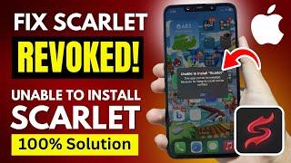 Unable to Install Scarlet: This App Cannot be Installed Because Its Integrity Could Not Be Verified