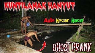 KUNTILANAK HANYUT DI SUNGAI || PRANK TERLUCU 2022  . Prank kuntilanak