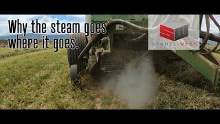 Baling Hay With Steam - Why the Steam Goes Where it Goes