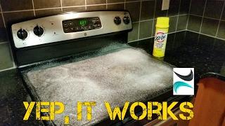 "Easy Off Trick"  To Clean Glass Stove Top! - test for scratching