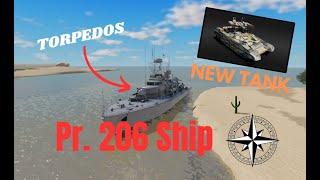 New Pr. 206 Ship & BMPT Terminator Update in War Tycoon! | Roblox