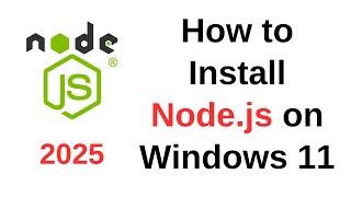 How to Install Node.js on Windows 11