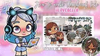 HOW TO MAKE CUTE  THUMBNAIL LIKE BELLA IN AVATAR WORLD|| AVATAR WORLD THUMBNAIL TUTORIAL WITH VOICE