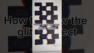 How to draw the glitch effect #acartz #artz #drawing #viral #shorts