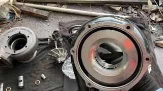 Rebuilding the busted Garrett GTX3582R, and making it shiny!!