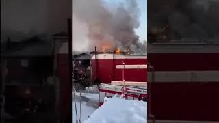 Belarus MTZ plant is on fire in Russia's St. Petersburg