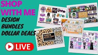 Design bundles Dollar Deals - SHOP WITH ME - Live