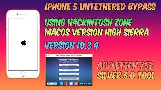 iPhone 5 untethered (WIFI USE ONLY) bypass using macOS + appletech 752 tool