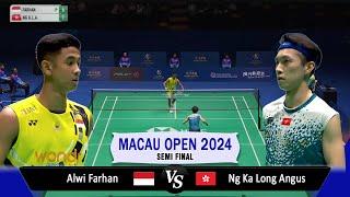 Alwi Farhan vs Ng Ka Long Angus - Macau Open 2024 Badminton - SF