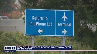New cell phone lot access route at Sea-Tac