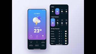 Weather app UI & Back-end in flutter