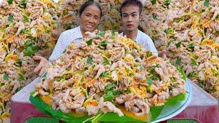 Bà Tân Vlog - Lần Đầu Làm Mâm Nộm Chân Gà Rút Xương Khổng Lồ Đãi Cả Làng