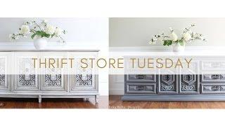 Thrift Store Tues Ep 8 - Makeover inspiration for Vintage Credenza & MCM Dresser