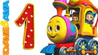 Number Song | Number Train 1 to 10 | Counting Song and Nursery Rhymes from Dave and Ava