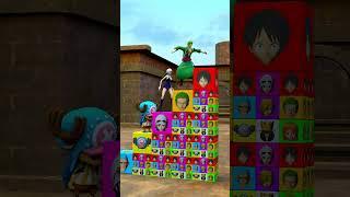 Luffy vs Chopper vs Zoro vs Nico Robin playing Jump Game Challenge #luffy #onepiece