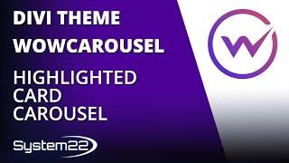 Divi Theme WowCarousel Plugin Highlighted Card Carousel 