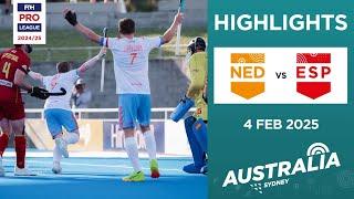 FIH Hockey Pro League 2024-25 Highlights: Netherlands vs Spain (M) | Match 1