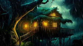 The Jungle Treehouse: Calming Sleep Story with Jungle & Rain Sounds