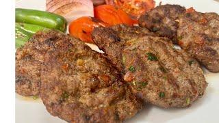 REAL Turkish Kofta Kebab with  Two Delicious Sauces , Traditional Köfte Kebab,