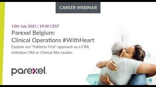 Parexel Belgium Online Seminar Clinical Operations #WithHeart