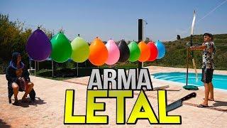 10 ARMAS LETALES vs 10 GLOBOS [Jeyx]