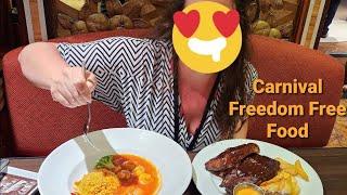 FREE Food on Carnival Freedom 2023!