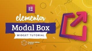 Elementor Modal Box / Popup Widget Tutorial for Elementor Page Builder