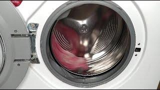 Destruction Lg washing machine with wet towel 