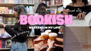 Weekend in my life as an introverted book girlie️ reading, book browsing and cozy vibes