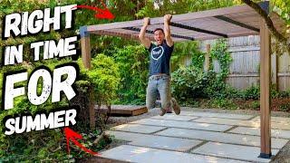 DIY Backyard Makeover: Building a Concrete Patio with Pergola