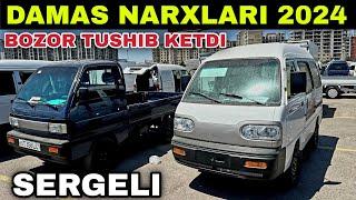 Keskin TUSHDI..! DAMAS NARXLARI SERGELI MOSHINA BOZORI 2024 Дамас нархлари 2024