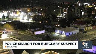 Police search for burglary suspect