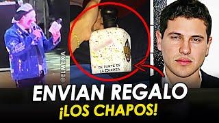 ¡En plena presentación! Chapos envían regalo a Payaso Brincos Dieras, en Culiacán, Sinaloa.