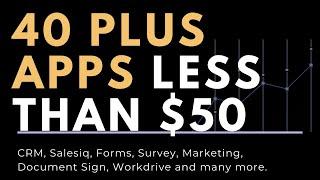 Zoho One Package of 40+ business apps in 49$ pricing
