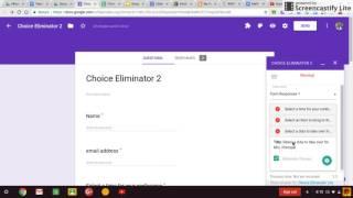 Google Form Add-Ons: How to use Choice Eliminator 2