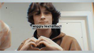 wiggly text effect | after effects