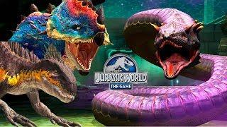 3 Пахигалозавра и 3 Индораптора 40 против УРОБОРОС 66 19уровень Jurassic World The Game