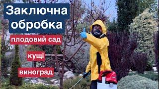 ЗАКЛЮЧНА ОБРОБКА САДУ від хвороб та шкідників. Консервуємо сад до весни!