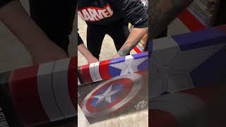 Captain America Shield! #iosonounvirtuale #captainamerica #marvelstudios #marvel #hasbro #unboxing