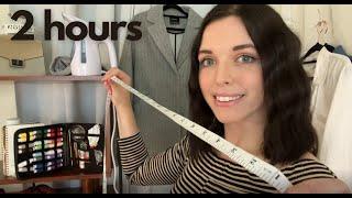 Men's Suit Fitting ASMR | Tailor Shop, Measuring, Fabric Sounds (2 HOUR Compilation)