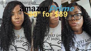 AMAZON WIG REVIEW | FT. LOVELYWORLD |  WIG UNBOXING| IAMJUSTGEORGIAK