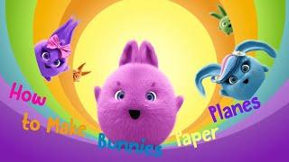 How To Make Paper Planes - Arts and Crafts Mega Compilation | Sunny Bunnies Get Busy