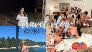 Travel Vlog | London To Corfu | Bachelorette Trip | vivixo