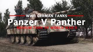 German medium tank of World War II, Panzer V (PzKpfw V) Panther tank #ww2 #tank #history