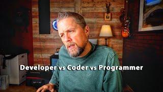 Software Developer vs Coder vs Programmer vs Web Designer, Which title do you identify as and why?