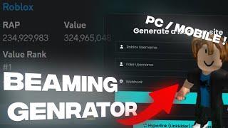 ROBLOX BEAMING LINK GENERATOR !TUTORIAL EASY AND SAFE WORKING BEAMING LINK GENERATOR 2024!