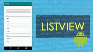 Create ListView in Android Studio | ListView Android Studio