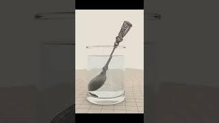 Glass of water - animation in Blender.